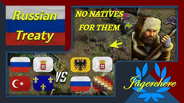 How To Map Control | 4v4 Treaty with Russian | AOE III: DE