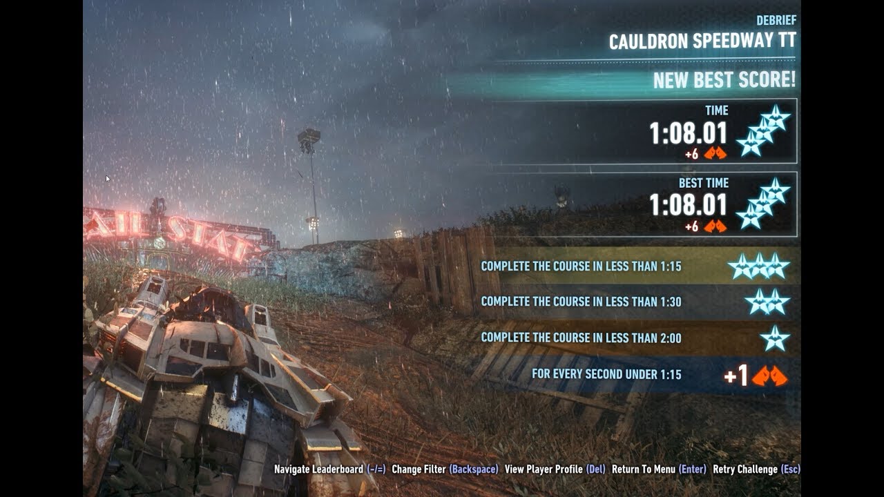 Batman: Arkham Knight - Batmobile & Cauldron Speedway TT: 