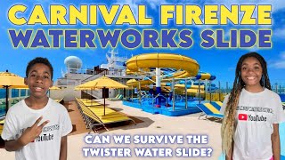CARNIVAL FIRENZE WATERWORKS SLIDE | TWISTER WATER SLIDE | WATER SLIDES