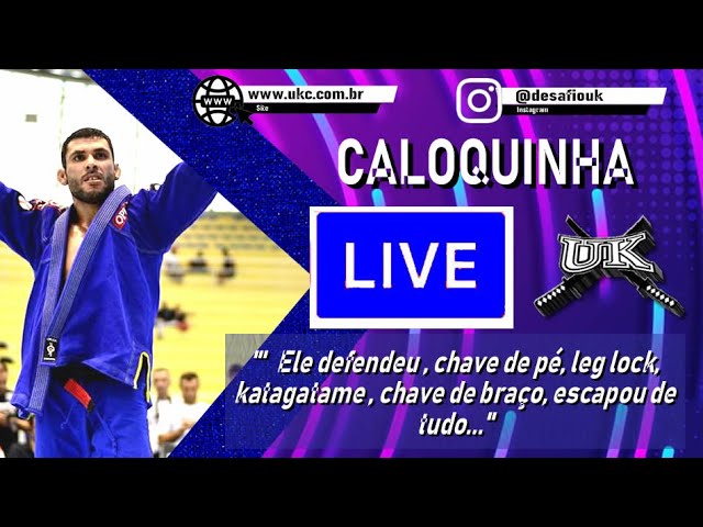 Live com Cláudio Caloquinha, um dos UK Fighters mais habilidosos do evento.