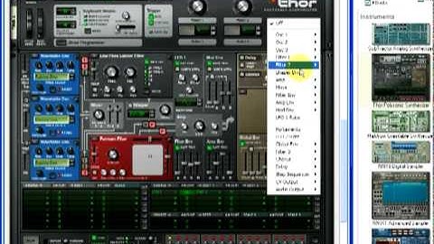 Dubstep Wobble Bass tutorial using Propellerhead Reason Combinator Thor skrillex doctorP PT1