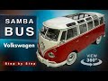 Volkswagen T1 Samba bus | Revell modelkit Step by step