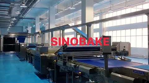 👋👋👋SINOBAKE automatic soda cracker,hard biscuits production line. Laminator/overlapping machine
