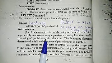 10 Computer LPRINT Command