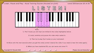 LPP Aural Training Level E8 Ex20 8 notes