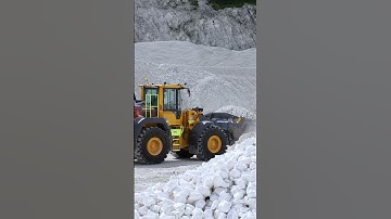 Loading shovel L120H making it look easy    #shorts #wheelloader #drone #aggregates #volvo