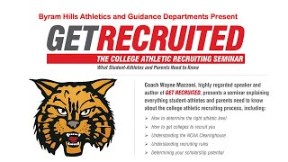 Get Recruited: The College Athletic Recruiting Seminar