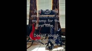 Recording my guitar from the emulated out on my jvm410h for the first time. Pic is from my old dsl.