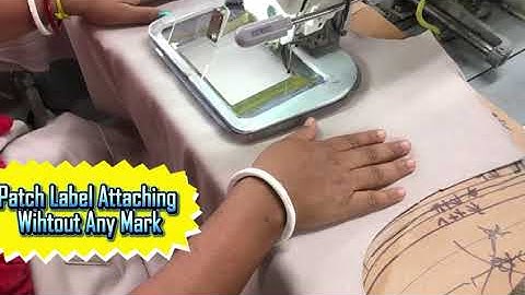 Patch label attaching without any Mark