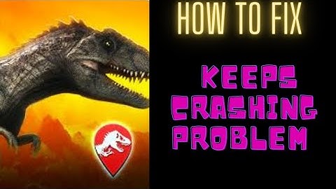 #crashing #problem #jurassicworld HOW TO FIX KEEP CRASHING PROBLEM IN JURASSIC WORLD ALIVE| FING 24