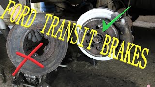 HOW TO: Replace TRANSIT CUSTOM front brakes, DISCS, PADS