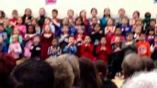 Aiden's first Christmas program at school.