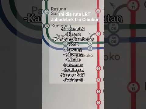 Rute LRT Jabodebek Lin Cibubur yang akan beroperasi sekitar bulan Juli 2023