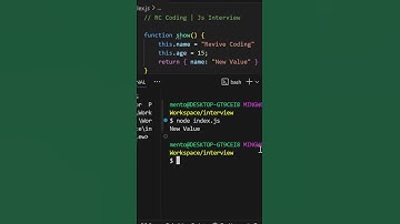 JS Trick: This or Return? 🤯 #javascript #coding #programming #interview