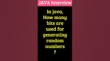 🔢 Java Random Number Generation | How Many Bits Are Used? #Shorts