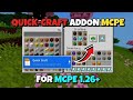 Quick Stuff Addon for MCPE 1.26+🔥 | Best Quick Craft Mod for MCPE!