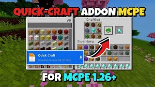 Quick Stuff Addon for MCPE 1.26+🔥 | Best Quick Craft Mod for MCPE! screenshot 1