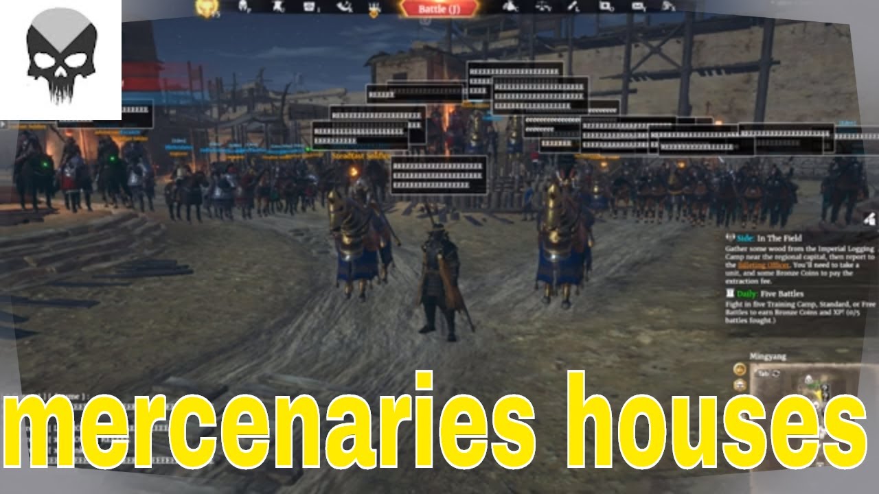 Conqueror's Blade Defense against Mercenary House YouTube