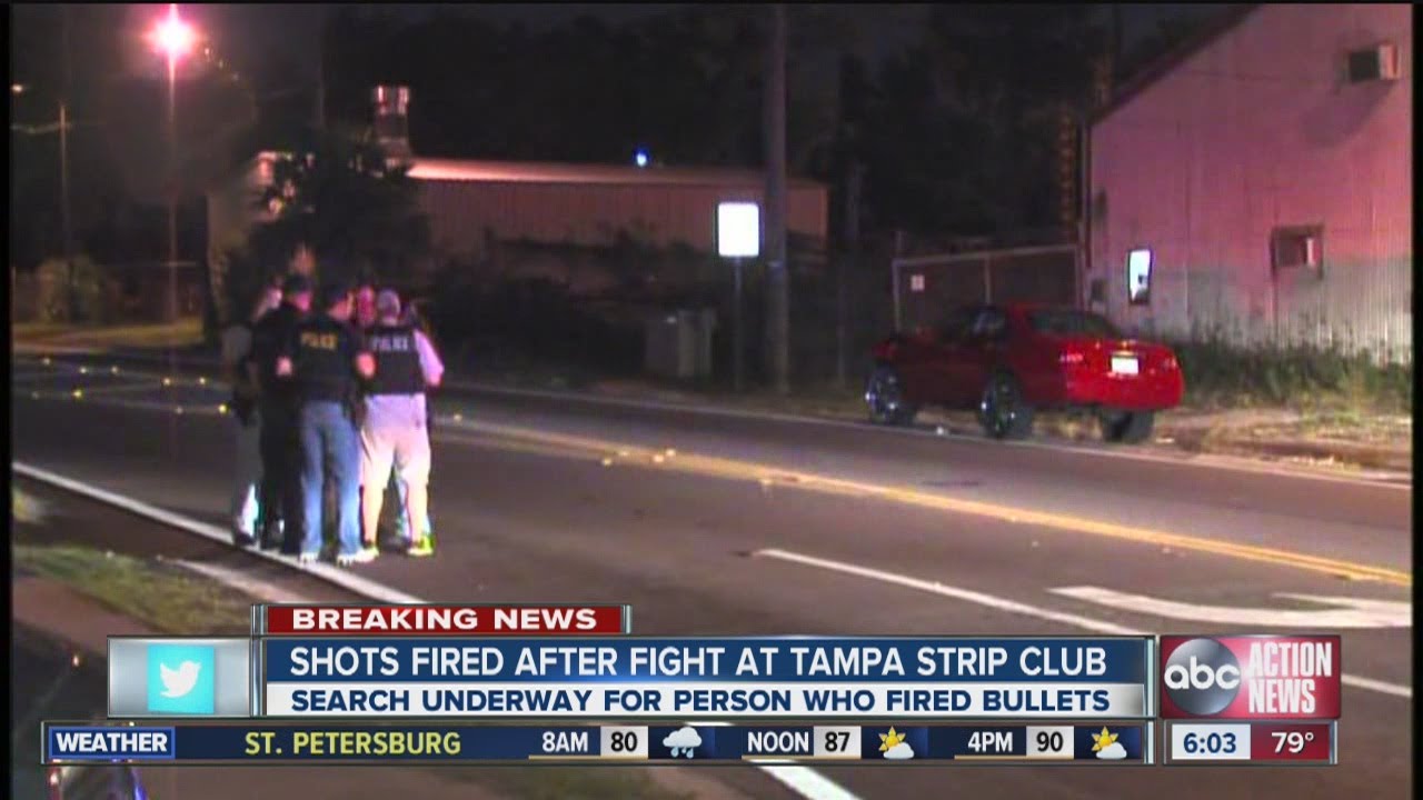 Strip club shootout leads to car chase, crash - YouTube