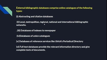 Bibliographic database