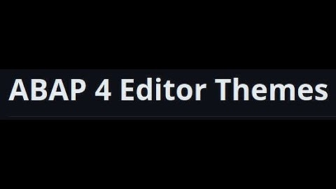 Change theme of SAPgui