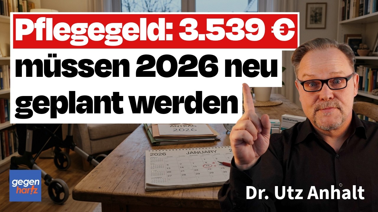 Neue Pflegegeld-Regel 2026: 3539 € für Pflege - Diese Frist muss man einhalten