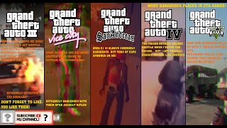 Most Dangerous Places in GTA Games! (from III → to V)