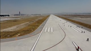 PRIMER VUELO DEL AEROPUERTO AIFA INAUGURACION SANTA LUCIA