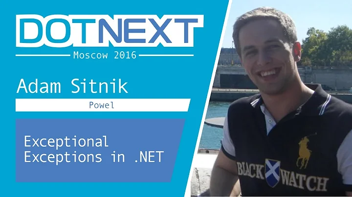 Exceptional Exceptions in .NET  Adam Sitnik