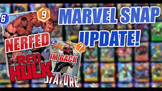RED HULK GETS NERFS & THIS CARDS BACK IN MARVEL SNAP?