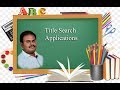 Title Search Applications | Title Search | RJ Tharani |