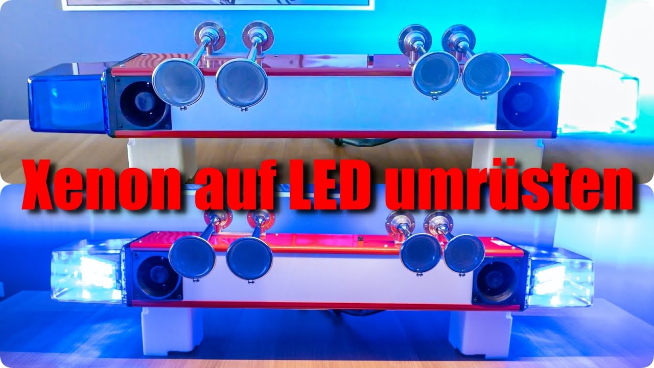 Hänsch DBS 3000 Xenon auf LED umrüsten // Blaulichtbalken 