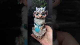 Making a Whimsical Dragon - Fantasy Creature - OOAK Handmade Polymer Clay & Mixed Media Art Doll