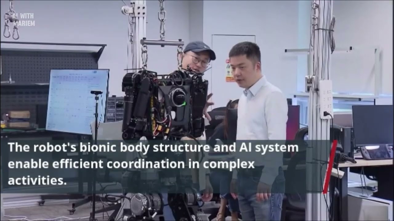 Qinglong a Chinese Ai Robot at the World Artificial Intelligence Conference (WAIC) 2024- Humanoids