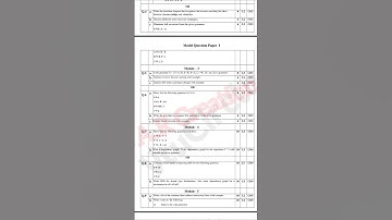 💥6th SEM COMPILER DESIGN MODEL QUESTION PAPER BCS613C #vtu #viral #shorts