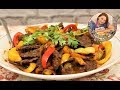 Жаренный болгарский перец с мясом, в обалденном соусе.Простой рецепт.