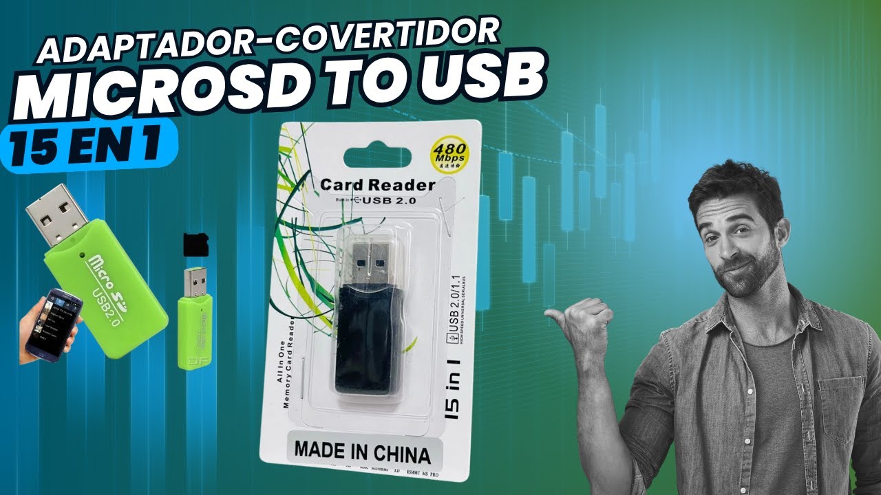 Lector Tarjetas MicroSD a USB. Convertidor-Adaptador. - YouTube