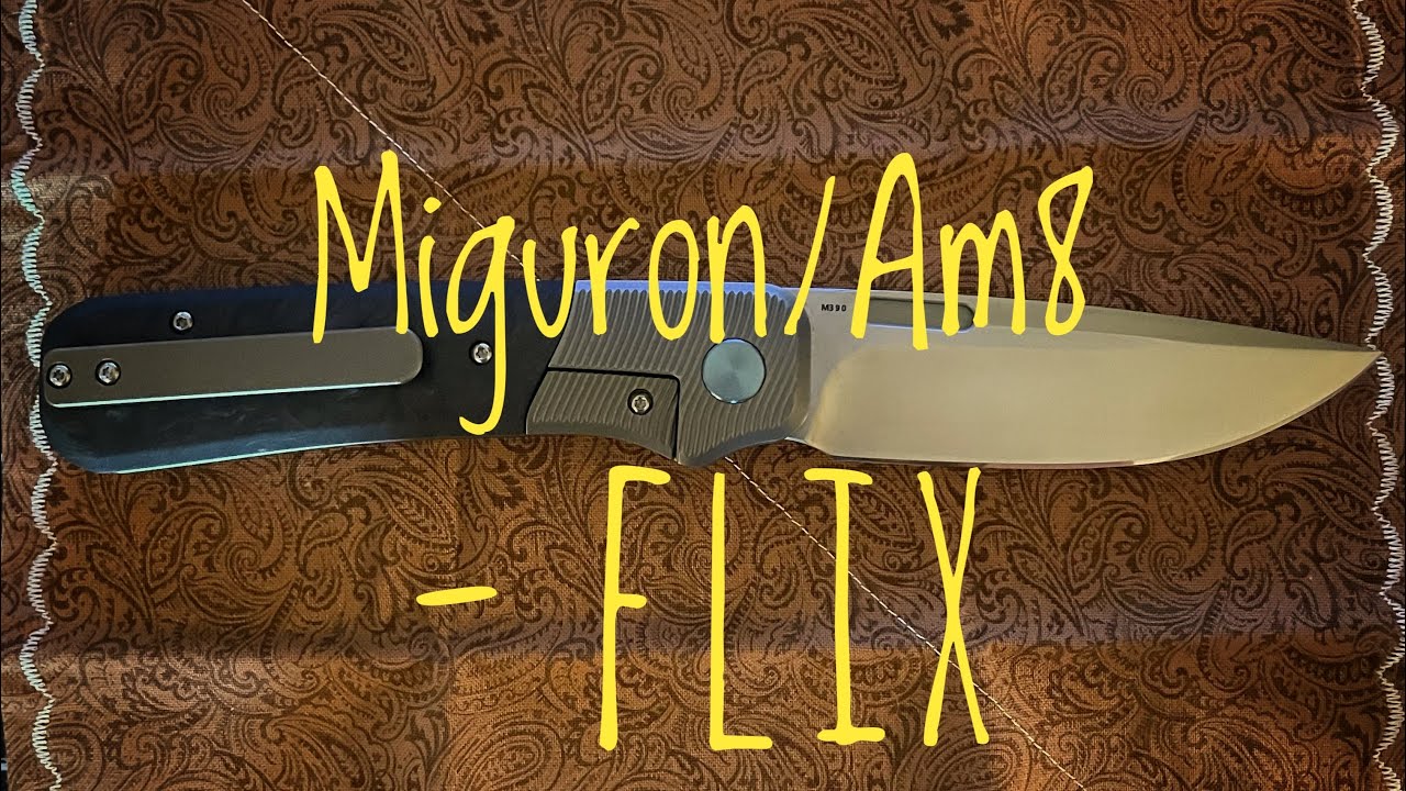Miguron/ AM8 Flix with Titanium & Carbon Fiber Handles and a M390 Blade. Visual Overview & Flicks🔥!