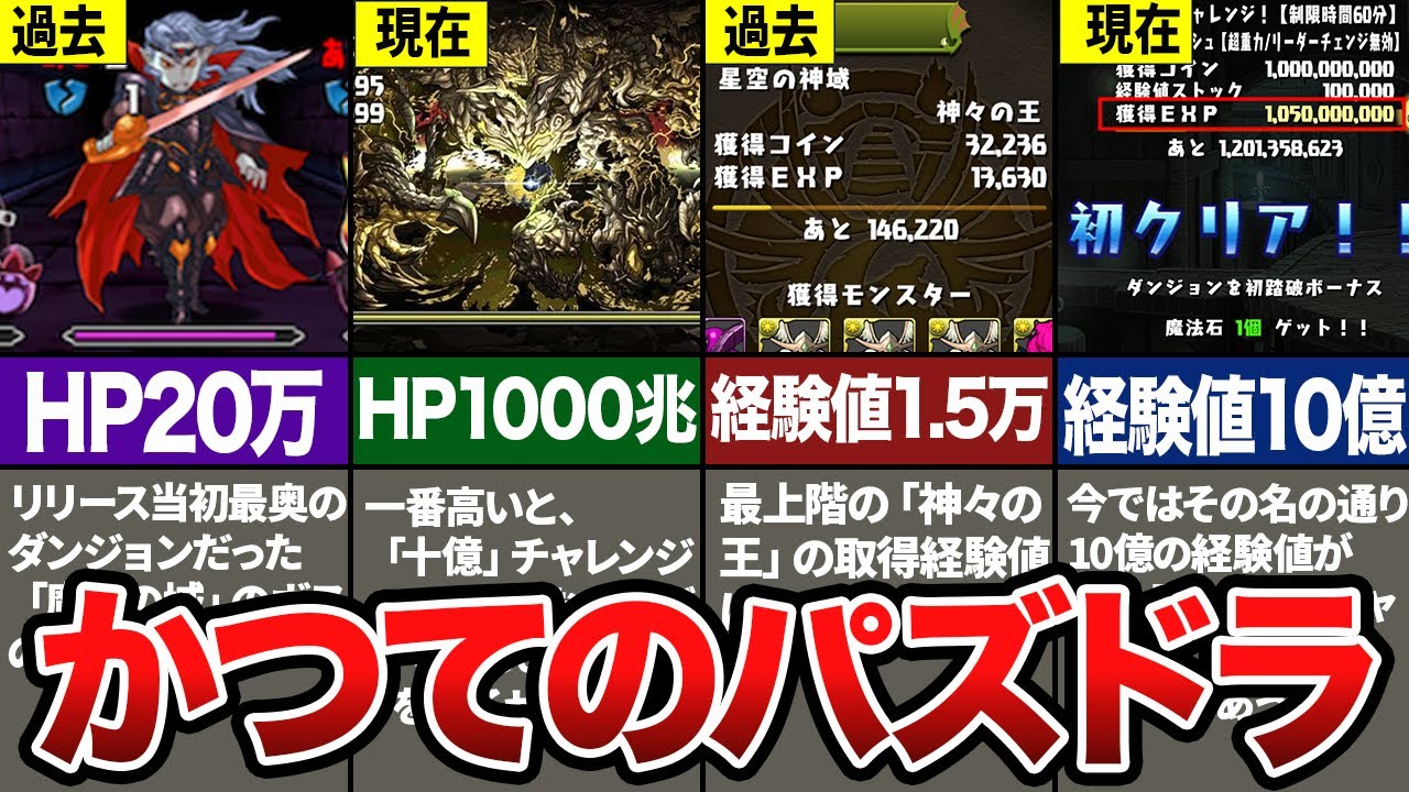 こんなに変わった！パズドラ過去との比較【パズドラ解説】
