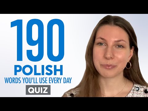 Quiz | 190 Polish Words You'll Use Every Day - Basic Vocabulary #59