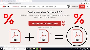 comment fusionner compresser  des fichiers pdf