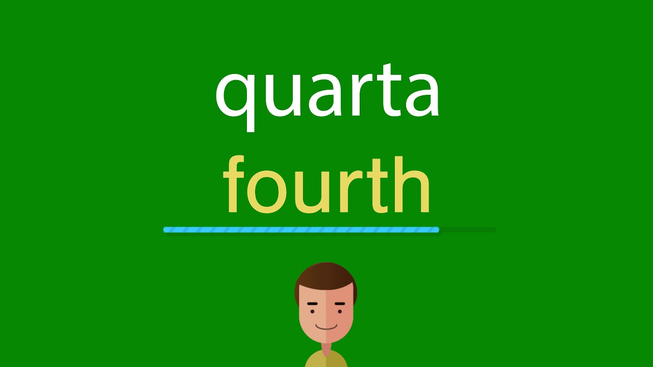 Como dizer quarta em inglês - YouTube