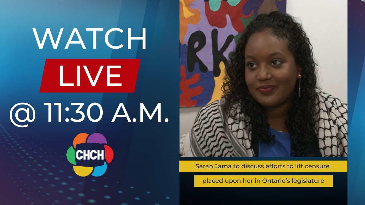 MPP Sarah Jama to discuss efforts to fight censure at 11:30 a.m.