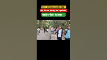 Returning from Lecture Hall at IIT Bombay Ist Day 📍#iitbombay #iit #iitjee #jeeadvanced #jeemains