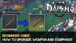 How to upgrade Weapon and Equipment ‼ Daisho: Survival of a Samurai screenshot 5