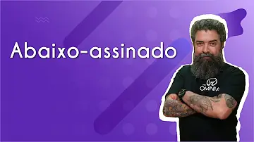 Qual a linguagem usada em um Abaixo-assinado?