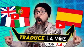 TRADUCE LA VOZ de los VIDEOS DE YOUTUBE a tu idioma | Español, Ingles, Francés, Italiano.. con IA screenshot 4