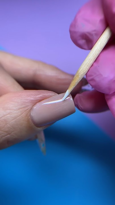 Дизайн ромашка с помощью апельсиновой палочки #nails #beauty #ногти # ...