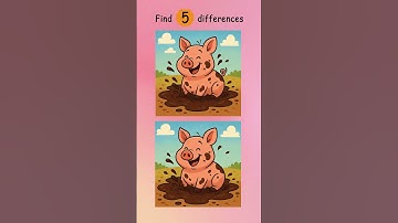Find all 5 differences 🔍 #quiz #puzzle #youtube #shorts #shortvideo #short #love