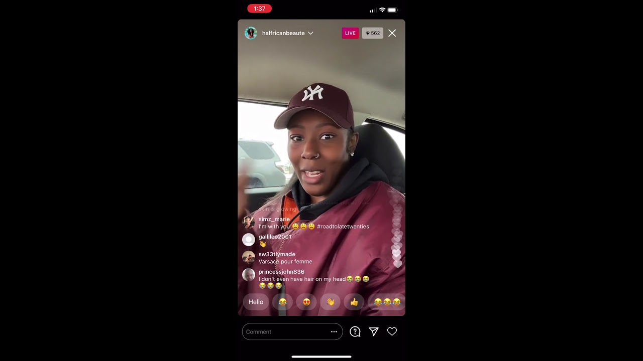 Halfrican Beaute Instagram Live
